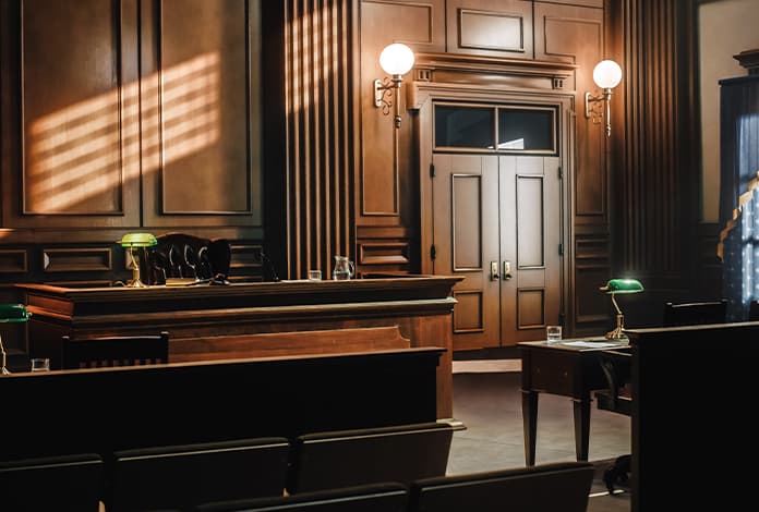 court room interior