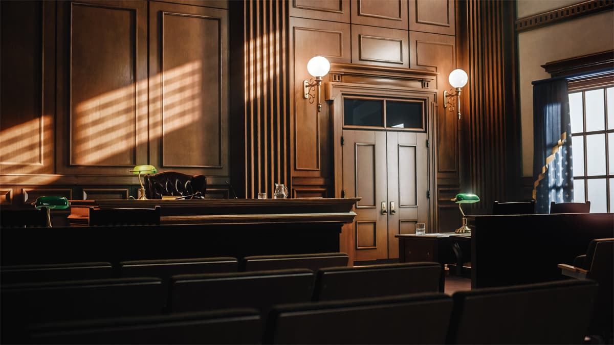 empty court room